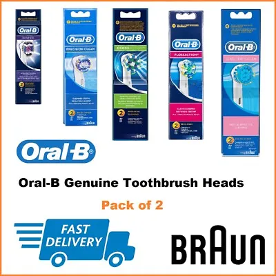 $41.95 • Buy Oral B Genuine Electric Toothbrush Heads (All Types Available) - New In Box