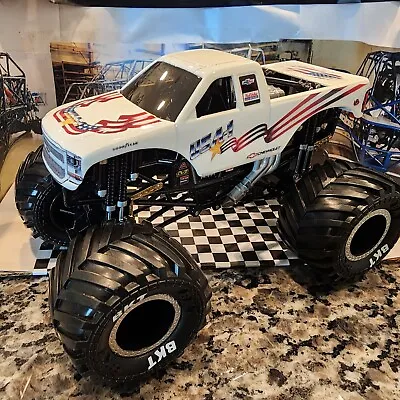 1 24 Hot Wheels Spinmaster Monster Jam Custom USA-1 Monster Truck Chevy • $90