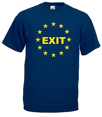 T-Shirt J1848 No Euro Out From The European Union • £11.90