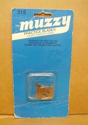 Muzzy Practice Blades For 2 & 4 Blade Broadheads 115 Gr And Up - #315 - New Pack • $8.99