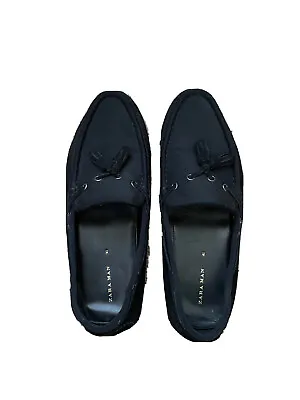 $20 • Buy Zara Mens Driving Shoe Loafer Black Moccasin 41