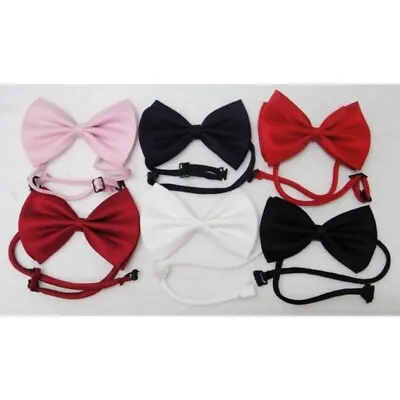 Bow Tie Adjustable Satin Fancy Dress Party Event Dickie Bow Plain Mens Necktie • £3.99