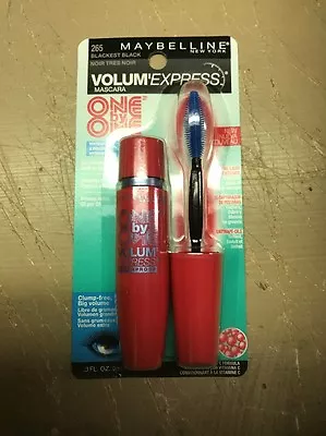 Maybelline Volum’ Express Waterproof Mascara One By One 265 Blackest Black • $20.97