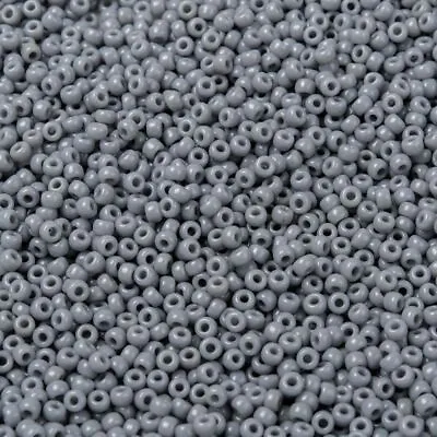 10g MIYUKI Round Seed Beads - Opaque Cement Grey (498) - 3mm 8/0 - P00585 • £4.09