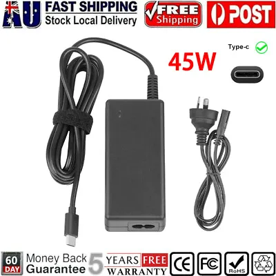 45W USB-C Type-C AC Power Adapter Charger For Dell XPS 13 9350 9360 9370 9380 • $20.99