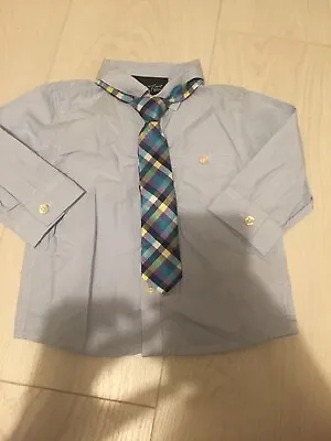 Next Boys Shirt & Tie Age 6-9 Months • £4