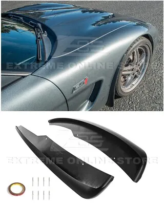 For 97-04 Corvette C5 GM XL Extended MATTE BLACK Front Splash Guards Mud Flaps • $79.98