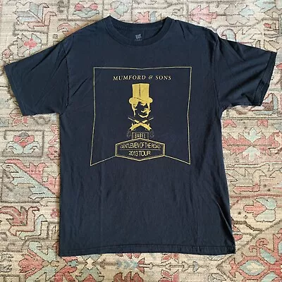 Mumford And Sons Band Black Medium Tshirt Babel Gentleman Of The Road 2013 Tour • $16.99