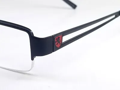 Ferrari CLR1217 Half-Rim Eyeglasses Optical Frame Black 52 17 140 Excellent • $123.06