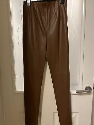 Zara Size Small Faux Leather Trousers • £10