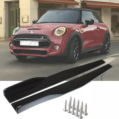 For Mini Cooper 74.5cm Side Skirts Rocker Splitter Diffuser Winglet Wings Glossy • $26.99