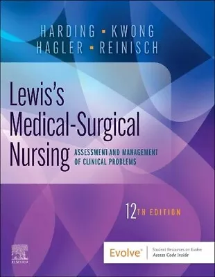 Lewis Medical Surgical Nursing 12th Edition (Non Paper Version) • $22.75