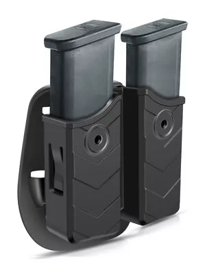 Universal Double Stack Magazine Paddle Holster For 9mm 40 Cal Pistol Mag Holder • $15.77