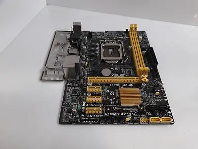 ASUS H81M-PLUS Socket LGA1150 DDR3 Micro ATX Motherboard With I/O Shield • £34.98