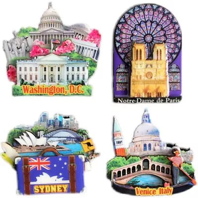 Woodiness Refrigerator Magnets AU Sydney Venice Italy France • $9.90