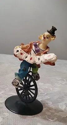 K's Collection Clown On Unicycle Multi-color Figurine 5.75  Tall • $14.99