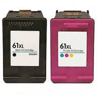 2x Ink 61xl Inkjet Cartridges For HP Officejet 2620 4630 Envy 4500 4504 5530 • $45.12