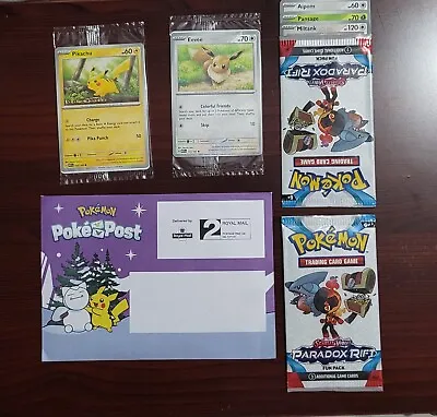 Pokemon Together: Sealed Eevee & Pikachu 151 Promo Cards + PokePost Envelope  • £85