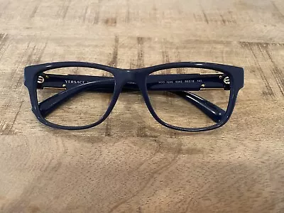 Versace ENAMEL MEDUSA VE 3295 Blue (5342) Eyeglasses SCRATCHED/SCRAPED LEG • $34.99