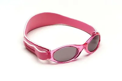 Baby Banz Sunglasses 100% UV Protection Soft Neoprene Band Pink Children 6-18m • £11.45