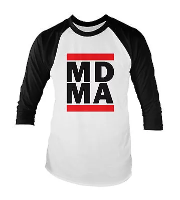 MDMA Dreamscape Fantasia Techno 90's Rave Unisex Baseball T-Shirt All Sizes • £14.99