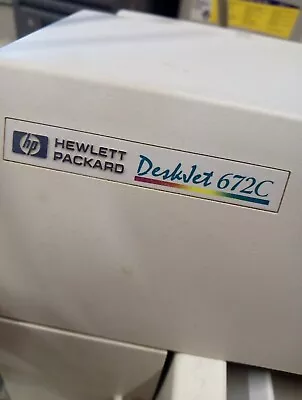 Vintage HP Deskjet 672C Printer - Tested For Power • $350