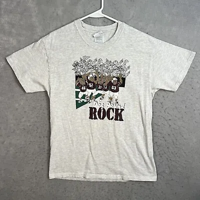 Vintage 90s MSU Mississippi State Dog Pound Rock T Shirt Adult Medium Gray • $24.99