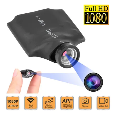 Portable Mini Camera Wifi IP Hidden Cam Home Security Nanny Recorder HD 1080P US • $18.77