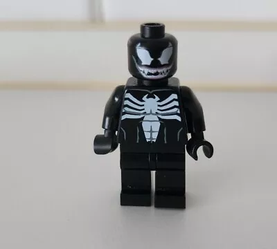 LEGO Venom Minifigure (sh113) Black Spiderman 10665 Spider-Car Pursuit *CRACKED* • $11.95