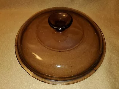 Corning Pyrex Vision Ware V-2.5-C Amber Cookware 2.5L Brown Lid Only • $6.99