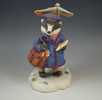 Villeroy & Boch  Foxwood Tales Winter  Mr Gruffey Late Delivery Figurine • $38.08