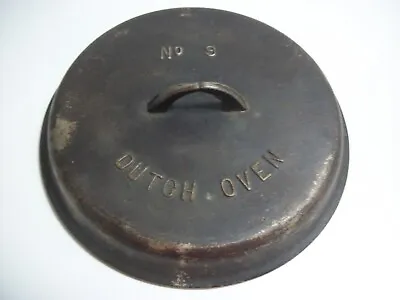 Vintage Antique Cast Iron Dutch Oven No.  9 Dutch Oven Pot Camp Cookware • $49.95