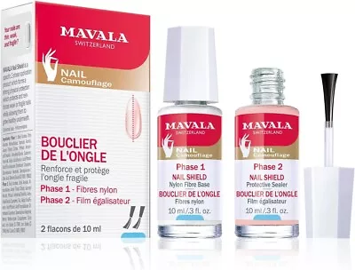 Mavala Nail Shield Reinforces And Protects Fragile Nails ( 2 Bottles At .3 Oz) • $21.95