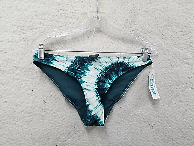 H&M Swimwear Women 8 Green/White Polyamide Blend Tie Dye Casual Summer Bikini F. • $10