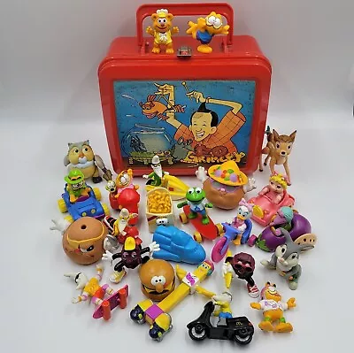 Vintage 1980s Toy Lot McDonalds Happy Meal Garfield Muppets Mac Bambi Grimley • $26