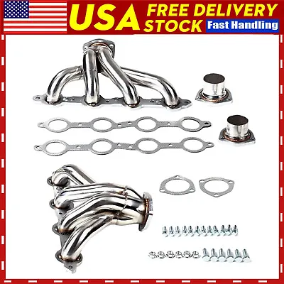 Fit LS Conversion Swap Chevy El Camino Monte Carlo GMC Sprint Hugger Headers • $129.99