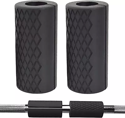 Grip Fat Bar 1 Pair Dumbbell Fat Barbell Grips Thick Bar Grips For Weightlifti • $23.95