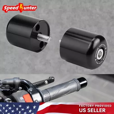 For SUZUKI GSX-R 600 GSXR 750 GSXR1000 Hand Grips Handlebar Bar Ends Cap Black • $12.99