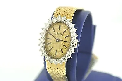 Vintage Heirloom 14k YG With 1.00 CT Women's Luxury Swiss Made Mechanical Watch • $1750