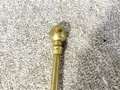 Vintage Antique Edwardian Brass Fire Poker Ball End Handle • £9.99