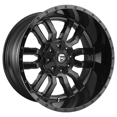 1-Fuel 1Pc SLEDGE Matte Black Gls Black Lip 17x9 Rim 5x139.7|5x150 5X5.5|150-12 • $305