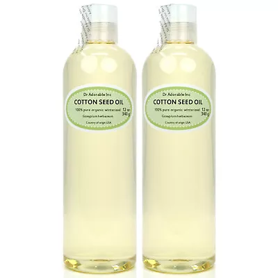 Premium 100% Pure Organic Cold Pressed Best Cotton Seed Oil 2 Oz Up To 7 LB • $7.19