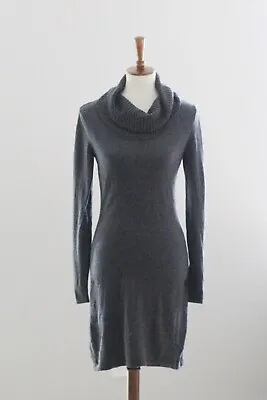 ATHLETA Cowl Neck Merino Wool Sweater Dress :  M Medium Women’s - Dark Gray • $34.99