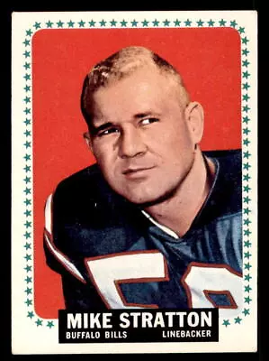 1964 Topps Football #39 Mike Stratton VG/EX (Wrinkle) JRI7 • $1.80