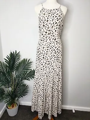 $120 • Buy Tigerlily Anita Maxi Dress Size 6 Silk Snow Leopard BNWT RRP$449