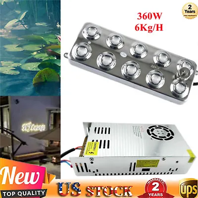 10 Heads Ultrasonic Mist Maker 360W 6Kg/H Fogger For Greenhouse Pond Humidifier • $63