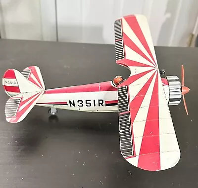 S&E Vintage 12” Tin Propeller Plane N351R Bristol Bulldog Very Nice! • $119