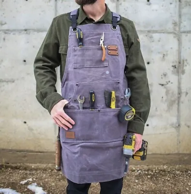 $39.99 • Buy WHITEDUCK Mens Work Apron Waterproof -Heavy Duty-Woodworking Apron With Pockets