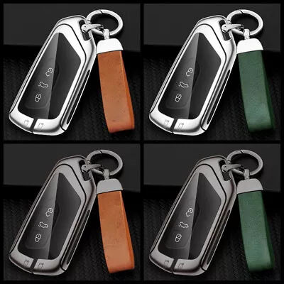 Zinc Alloy Leather Car Key Case Cover Fob For Volkswagen VW Golf 8 MK8 GTI ID • $16.15