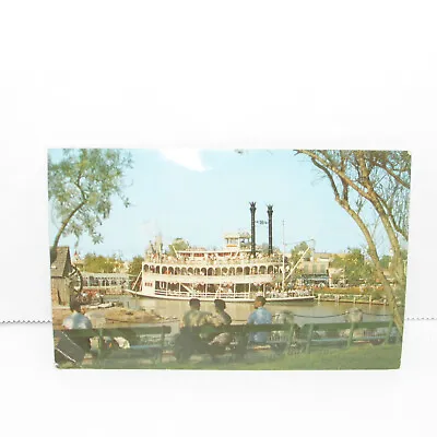 VINTAGE 1955 Disneyland Mark Twain Ferryboat Frontierland Postcard - UNMAILED • $12.99